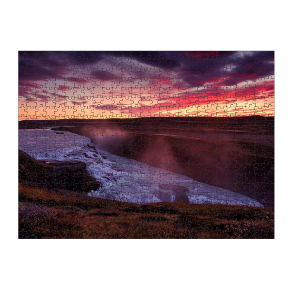 artboxONE Puzzle "Dramatic sunrise at Gullfoss" artboxONE - Natur