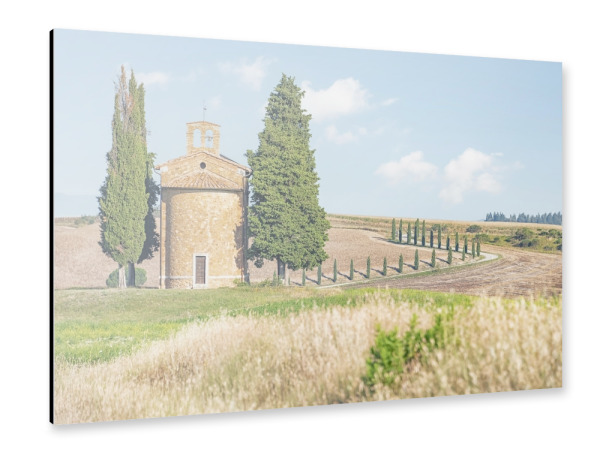 Alu-Dibond "Tuscany church" 30x20 cm artboxONE