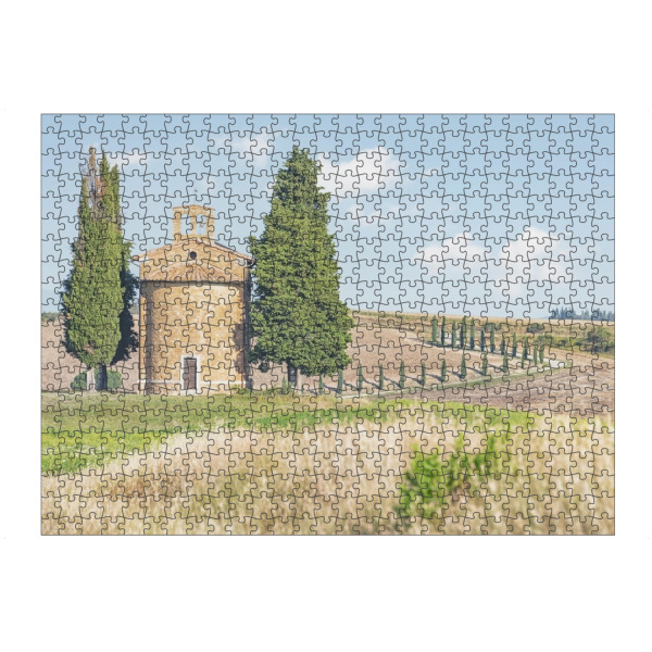 Puzzle Ravensburger "Tuscany church" artboxONE - Natur,Reise,Architektur,Reise / Länder