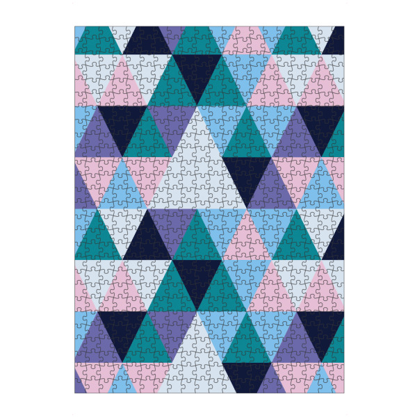 Puzzle Ravensburger "Geometric Modern Triangles Pink" artboxONE - Architektur,Geometrie