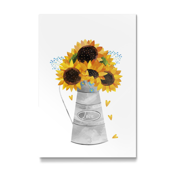 Galerie-Print "Sonnenblumen + Liebe" 30x20 cm artboxONE