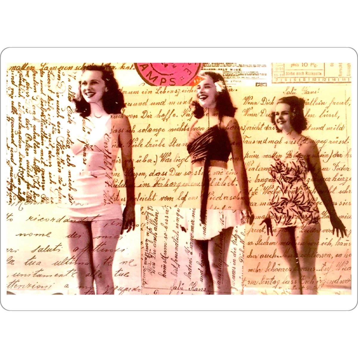 Tischset "Fun day at the Beach" artboxONE - Menschen,Liebe,Fashion,Für Mama