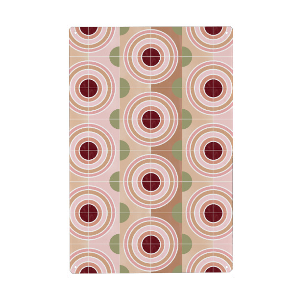 Holzbild "HoopsTiles" artboxONE - Abstrakt,Geometrie - Geometric pattern,Tiles,Target,Geometrie,Geometry,Formen,Abstract,Abstrakt