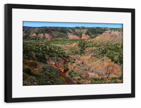 Poster mit Rahmen schwarz "Palo Duro Canyon, Texas" artboxONE - Natur,Reise,Reise / Länder