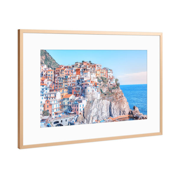 Poster mit Rahmen Kupfer "The colors of Manarola" artboxONE - Städte,Reise,Architektur,Reise / Strand und Meer,Reise / Länder