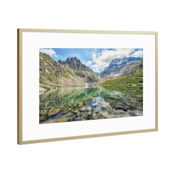 Poster mit Rahmen Gold "Mercantour national park" artboxONE - Natur,Reise,Reise / Länder
