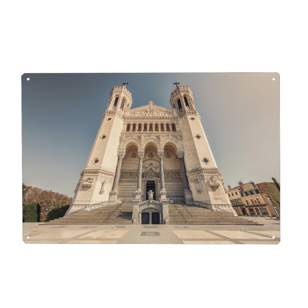 Holzbild "Notre-Dame de Fourviere" artboxONE - Städte,Reise,Architektur,Reise / Länder,Städte / Weitere