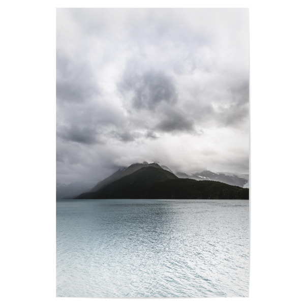 Poster "Mountain at the Fjord" artboxONE - Natur