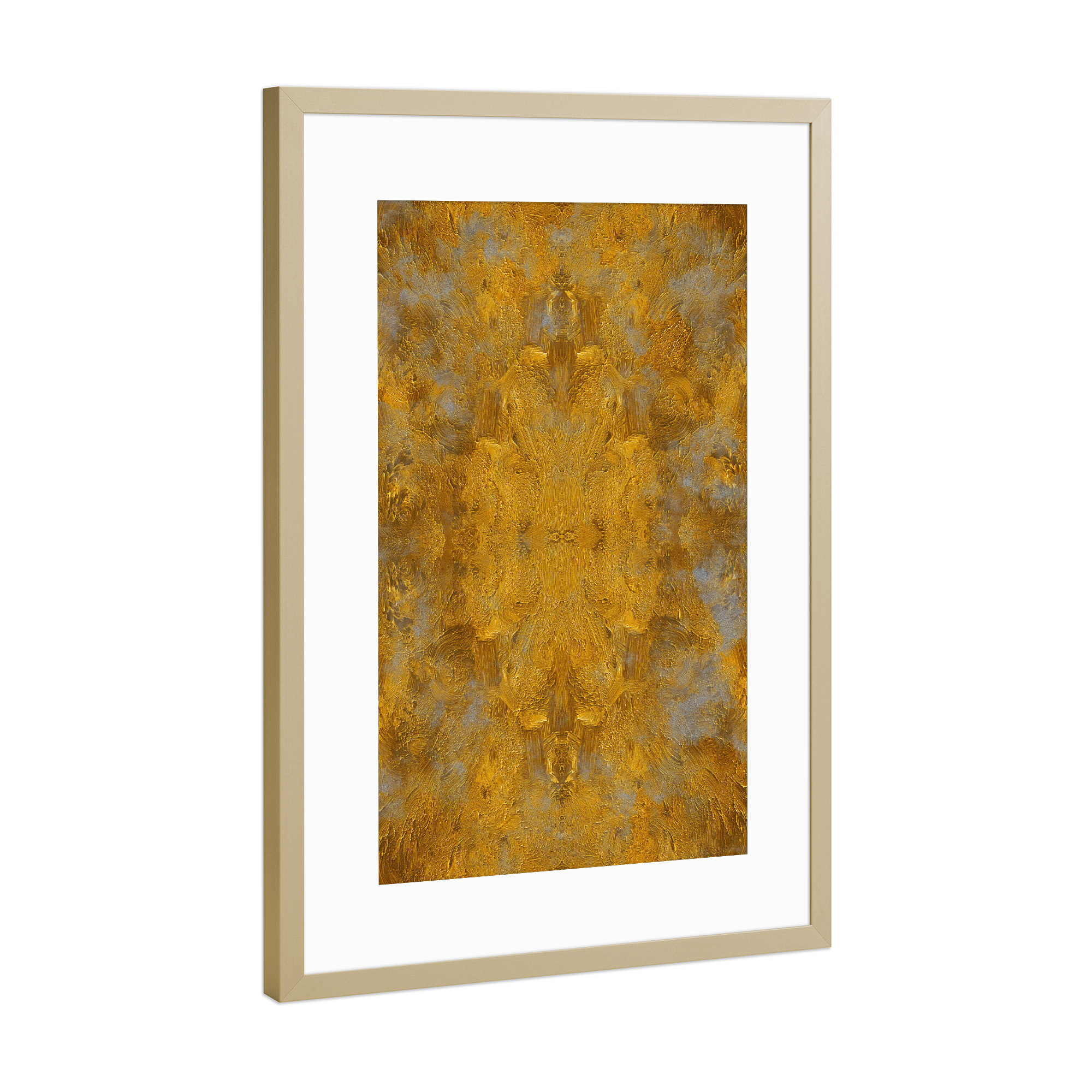 Poster mit Rahmen Gold "Spark Gold" artboxONE - Abstrakt - Abstract,Golden,Gold,Abstrakt