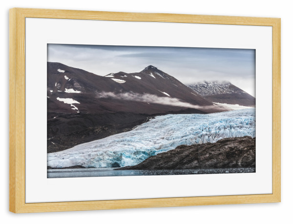 Poster mit Rahmen kiefer "Gletscher" artboxONE - Natur