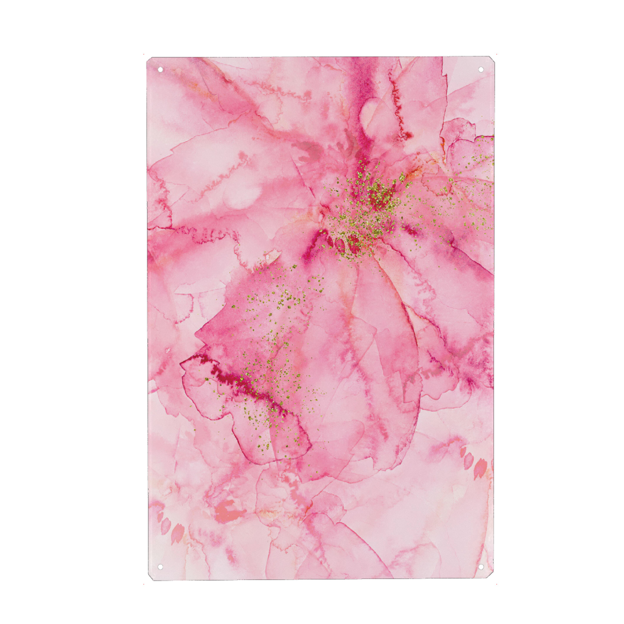 Metall Poster "Abstract Watercolor Floral" artboxONE - Floral