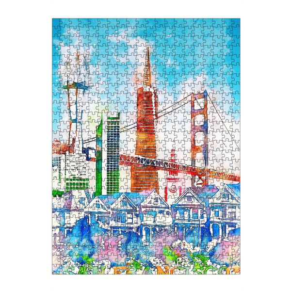 Puzzle Ravensburger "San Francisco Collage in bunt" artboxONE - Architektur,Städte / San Francisco