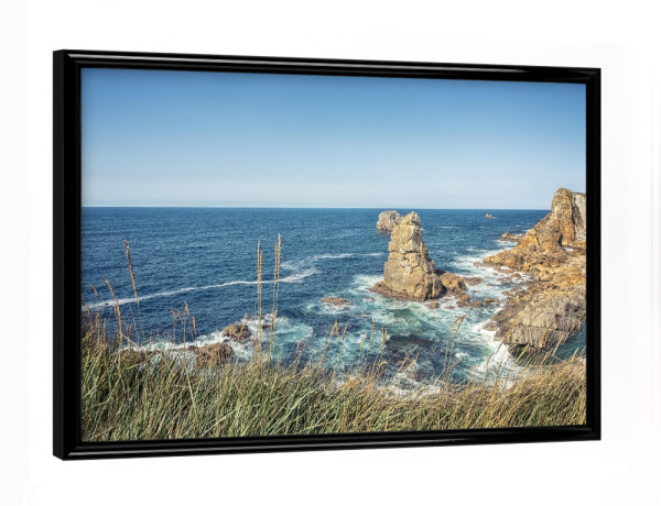 Poster mit schwarzem Rahmen "Coast in the north of Spain" artboxONE - Natur,Reise,Reise / Strand und Meer,Reise / Länder