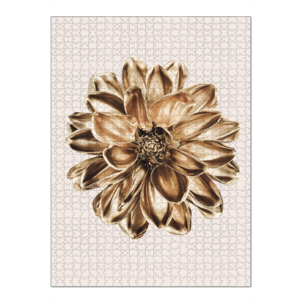 Puzzle Ravensburger "Dahlie in Gold" artboxONE - Natur,Floral