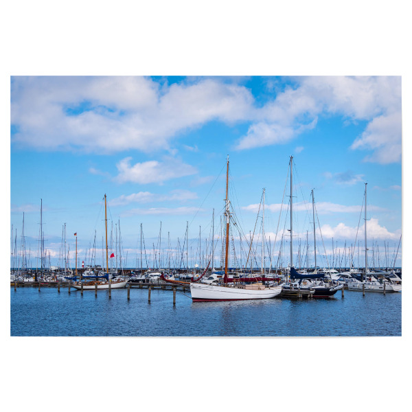 Poster "Marina in Warnemünde" artboxONE - Reise,Reise / Strand und Meer