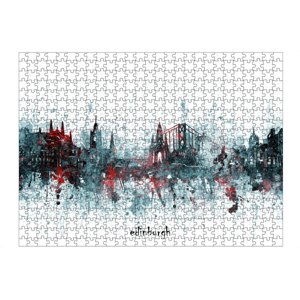artboxONE Puzzle "Edinburgh skyline artistic grey" artboxONE - Städte,Reise,Architektur