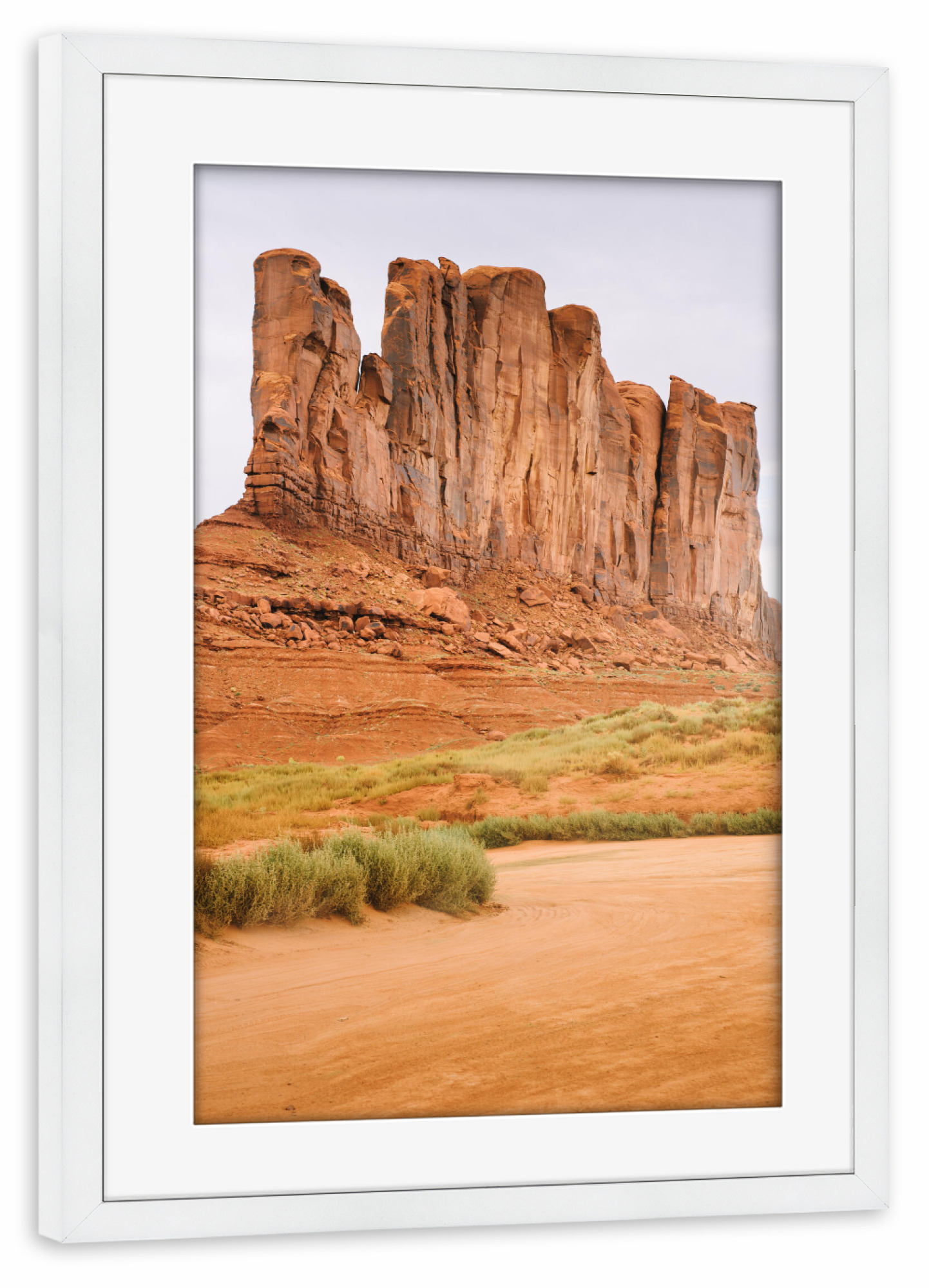 Poster mit Rahmen weiß "Vertical sandstone cliffs" artboxONE - Natur,Reise,Reise / Länder