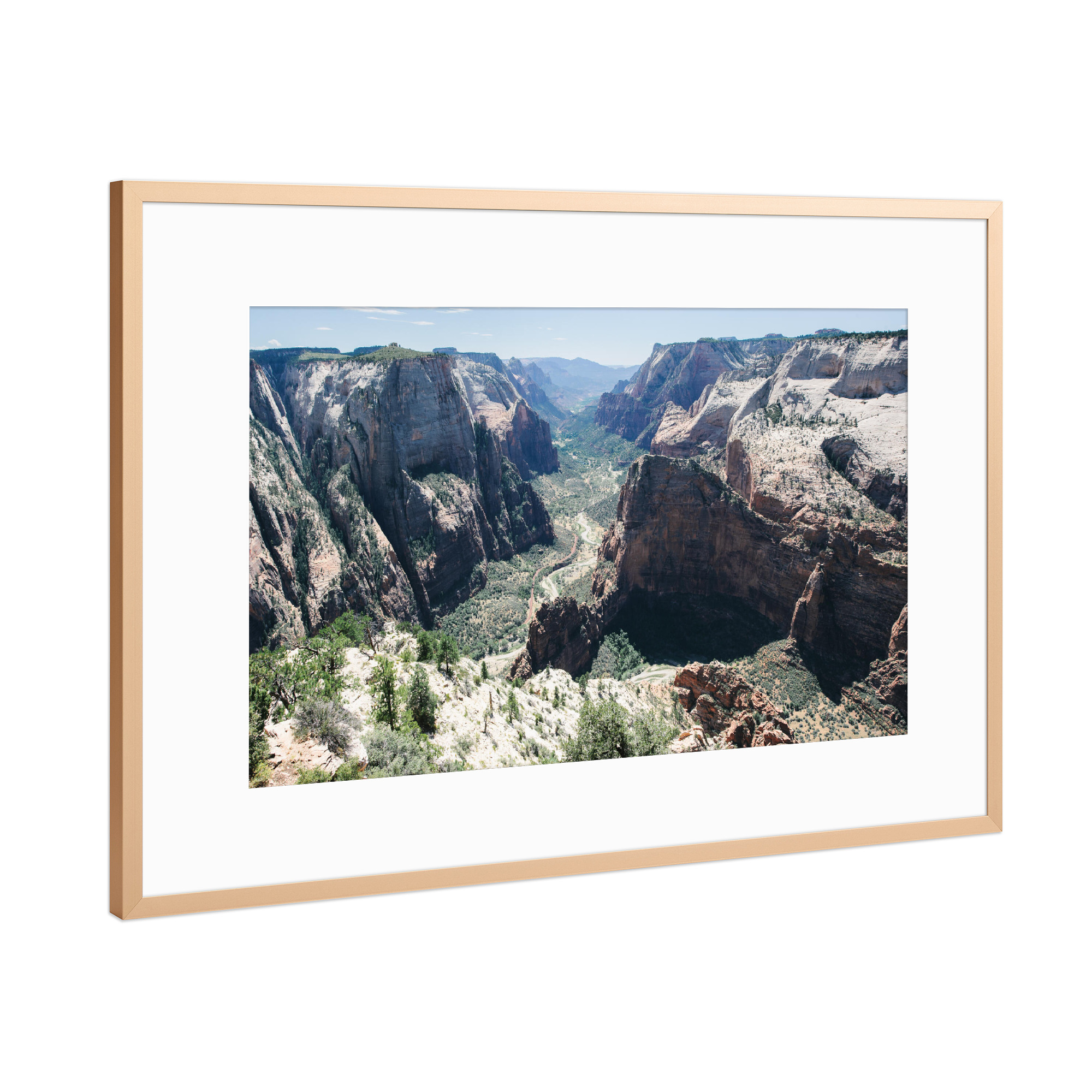 Poster mit Rahmen Kupfer "Observation Point panorama" artboxONE - Natur,Reise / Länder