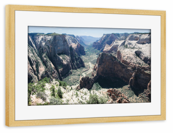 Poster mit Rahmen kiefer "Observation Point panorama" artboxONE - Natur,Reise / Länder