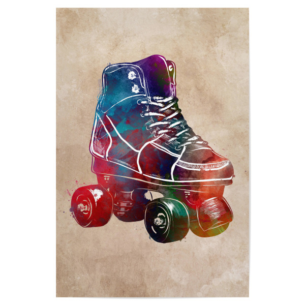 Poster "Roller skate sport art" artboxONE - Sport,Sport / Sommerspiele - Roller,Skate,Skater,Sport,Sports,Shoes