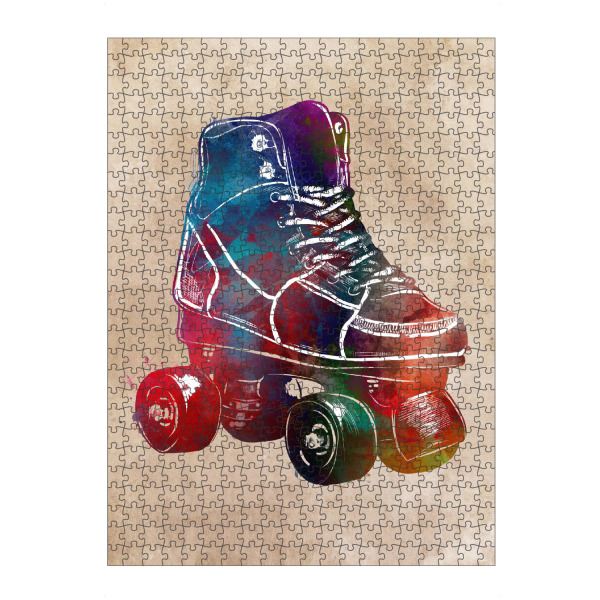Puzzle Ravensburger "Roller skate sport art" artboxONE - Sport,Sport / Sommerspiele - Roller,Skate,Skater,Sport,Sports,Shoes - Bild roller