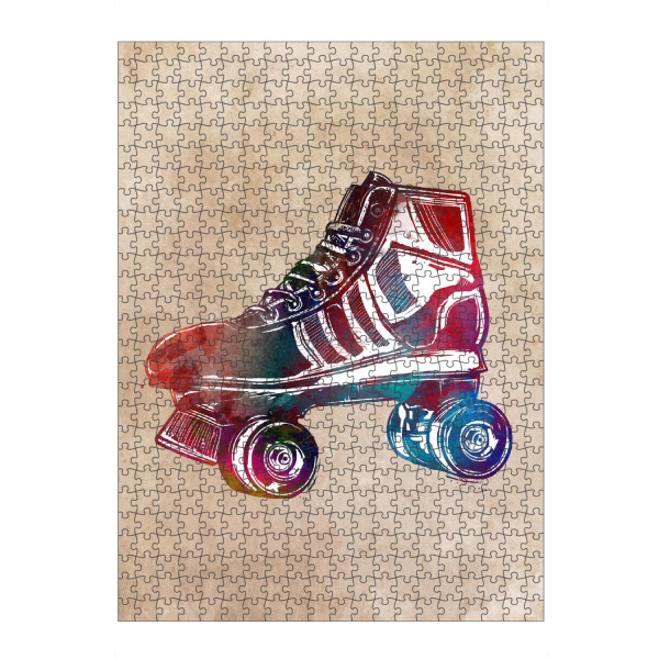 Puzzle Ravensburger "Roller skates sport art" artboxONE - Sport,Sport / Sommerspiele - Sport,Roller,Skate,Skater,Active,Shoes,Schuhe - Bild sport