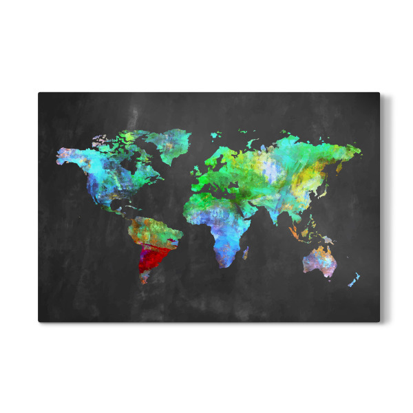 Galerie-Print "World Map 7 Colorful (matart)" 30x20 cm artboxONE