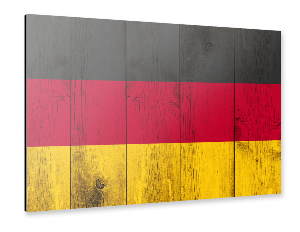 Alu-Dibond "German Vintage Flag" 30x20 cm artboxONE