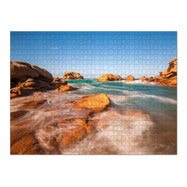 Puzzle Ravensburger "Küste in der Bretagne" artboxONE - Natur,Reise,Reise / Strand und Meer,Reise / Länder