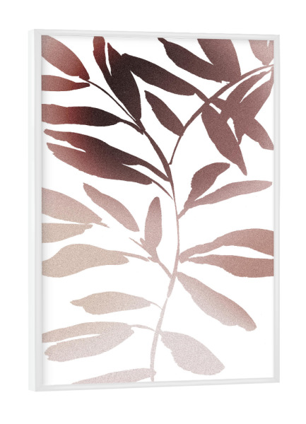 Poster mit weißem Rahmen "Lovely Leaves" artboxONE - Natur,Floral - Frühling,Zweig,Feminin,Frühlingsgefühle,Floral,Natur,Nature,Spring,Leaves,Blätter
