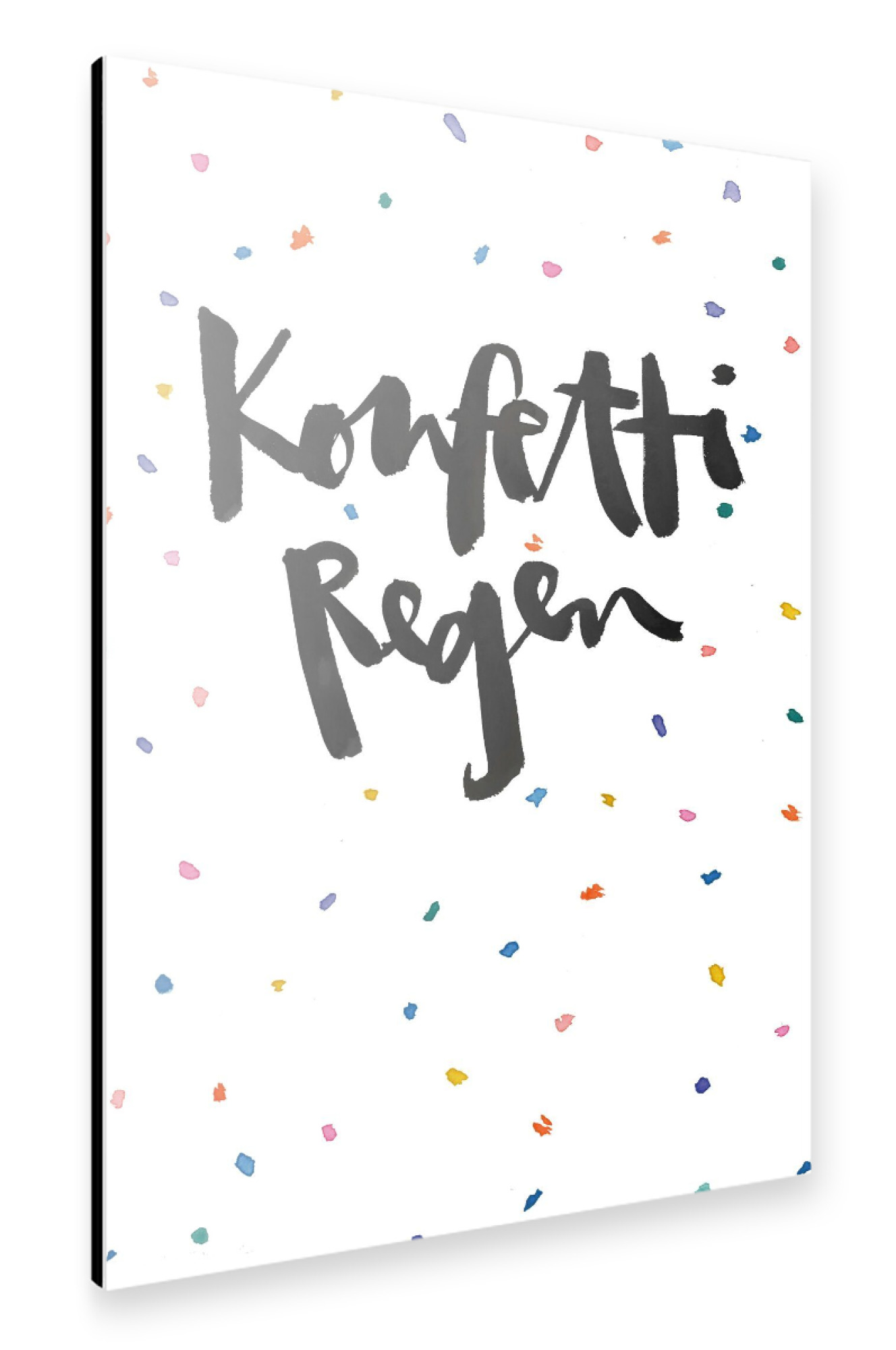 Alu-Dibond "Konfettiregen" 30x20 cm artboxONE