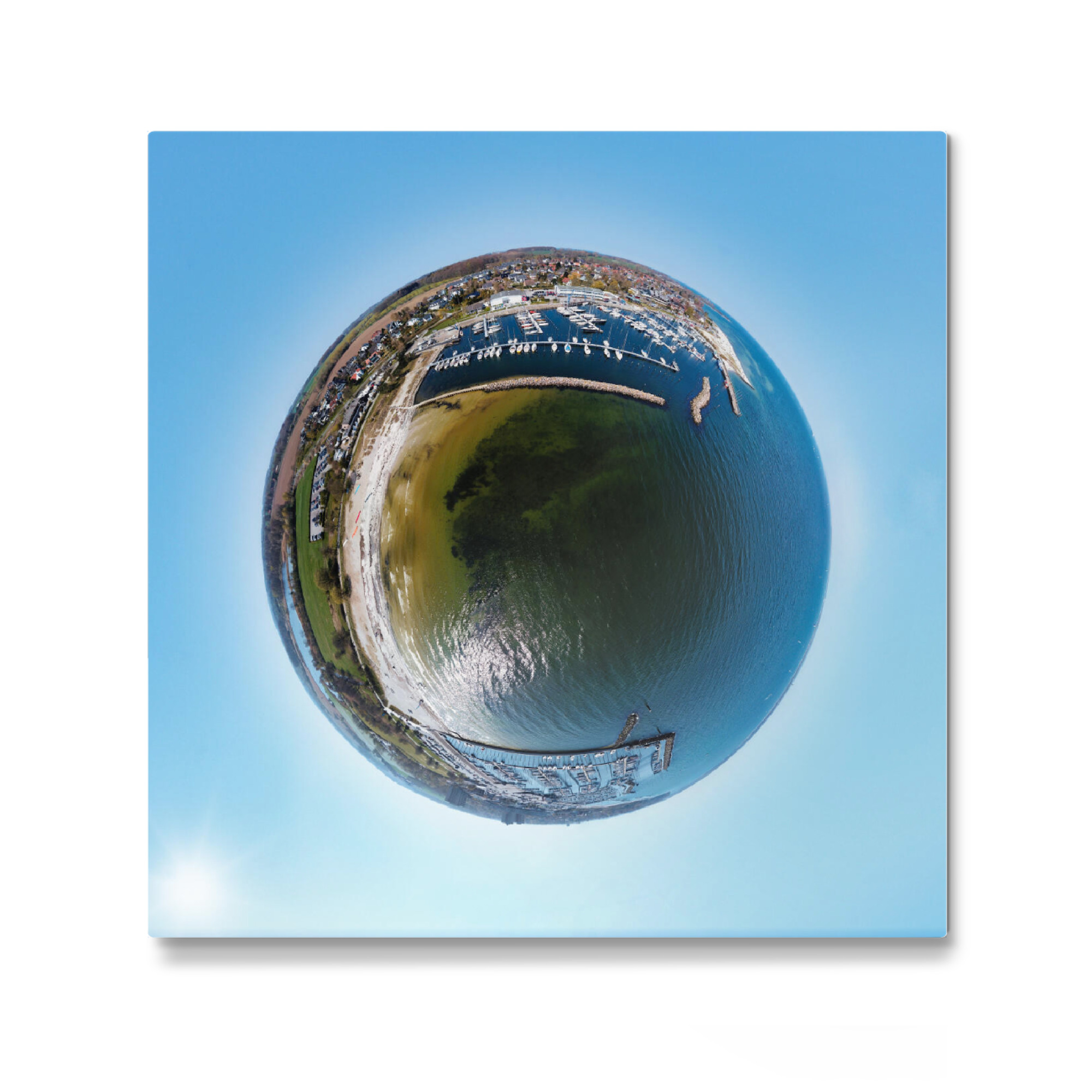 Galerie-Print "Yachthafen Strande bei Kiel" 30x30 cm artboxONE