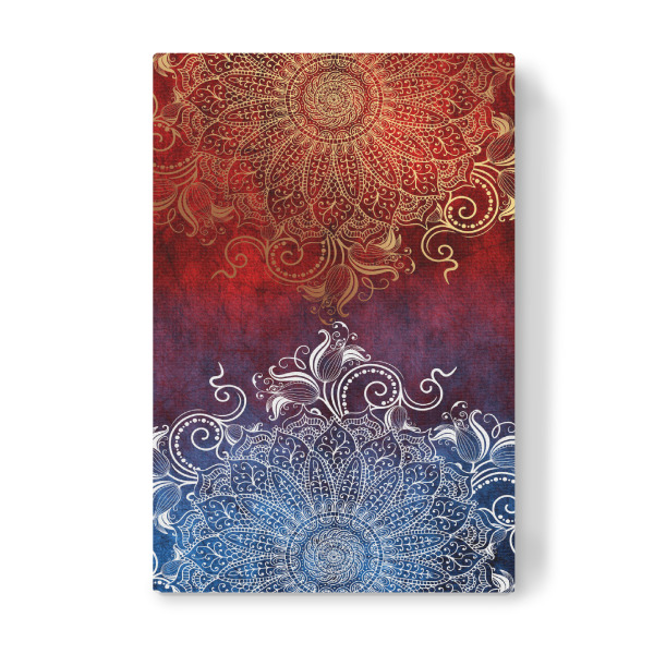 Leinwandbild "Mandala Fire & Ice" artboxONE - Abstrakt - Mandala,Boho,Yoga,Indie,Indian,Arabic,Tribal,Nature,Fire,Ice