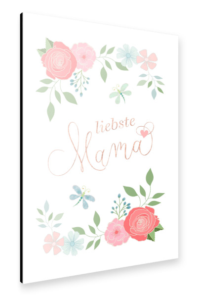 Alu-Dibond "Liebste Mama" 30x20 cm artboxONE