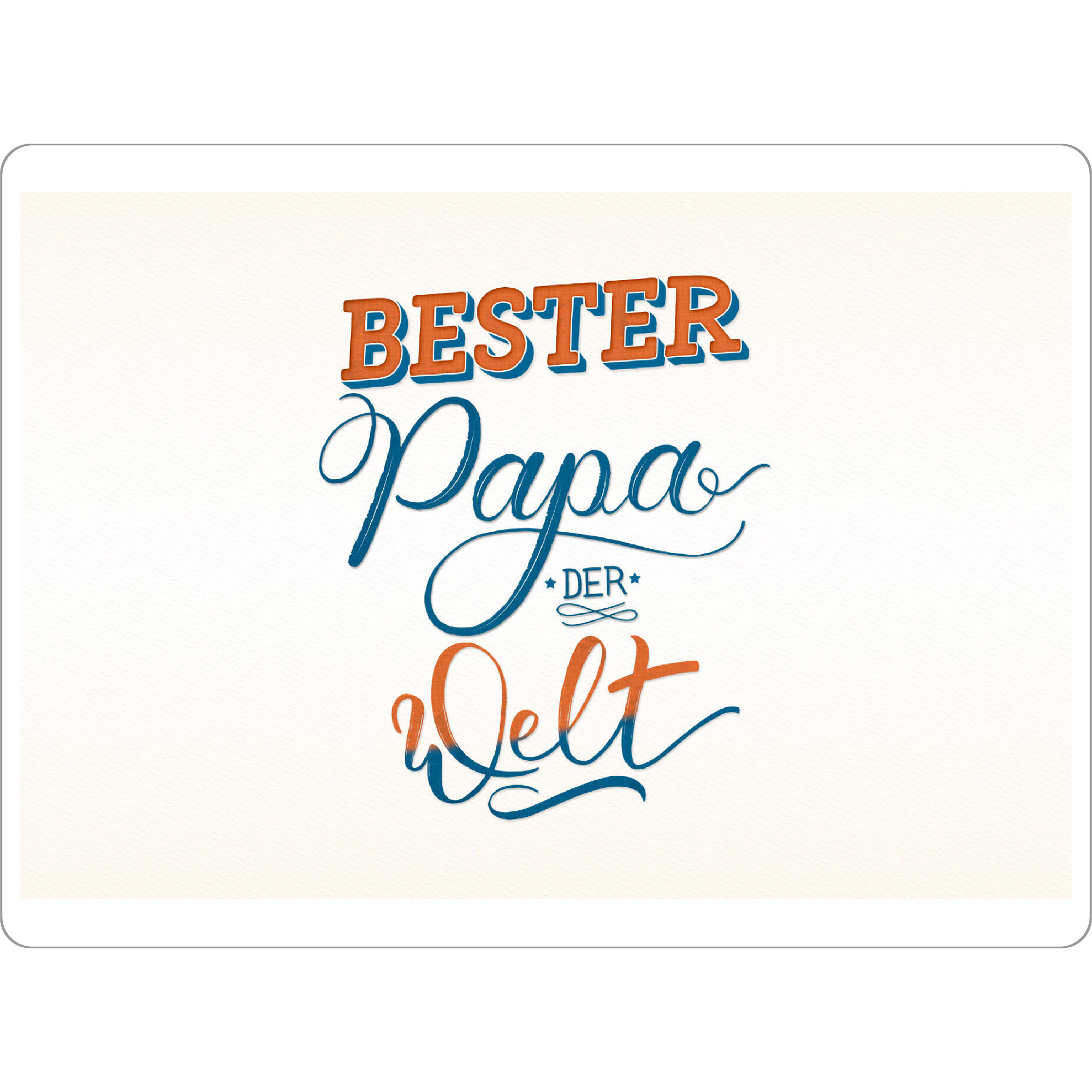 Tischset "Papa, ich hab dich lieb" artboxONE - Typografie,Für Papa