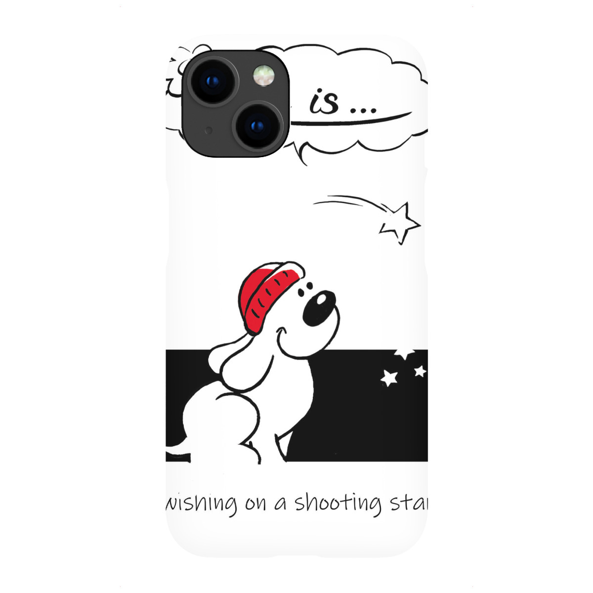 iPhone "Life is... wishing shooting star" Premium-Case Handyhülle artboxONE
