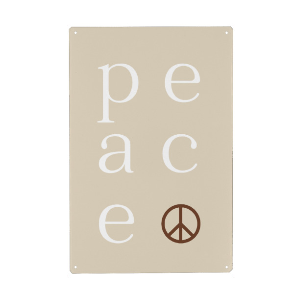 Holzbild "PEACE boho" artboxONE - Typografie,Liebe,Festivals