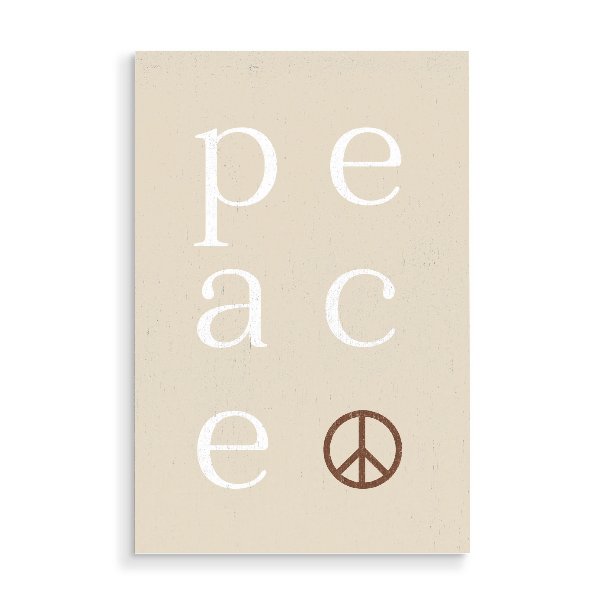Holzbild "PEACE boho" artboxONE - Typografie,Liebe,Festivals