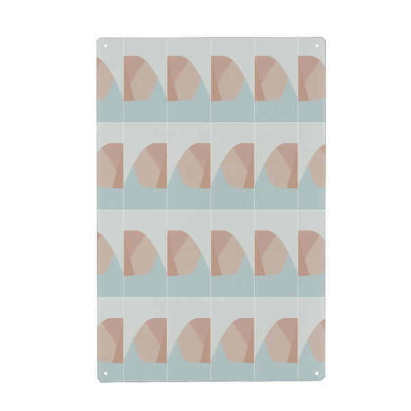 Holzbild "Parallax Effect Tiles Second" artboxONE - Abstrakt,Geometrie - Tiles,Geometric,Soft colors,Geometrie,Formen,Abstrakt,Abstract