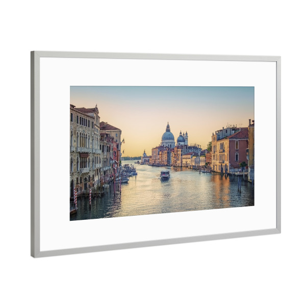 Poster mit Rahmen Silber "Romantic city" artboxONE - Städte,Reise,Architektur,Städte / Venedig,Reise / Länder