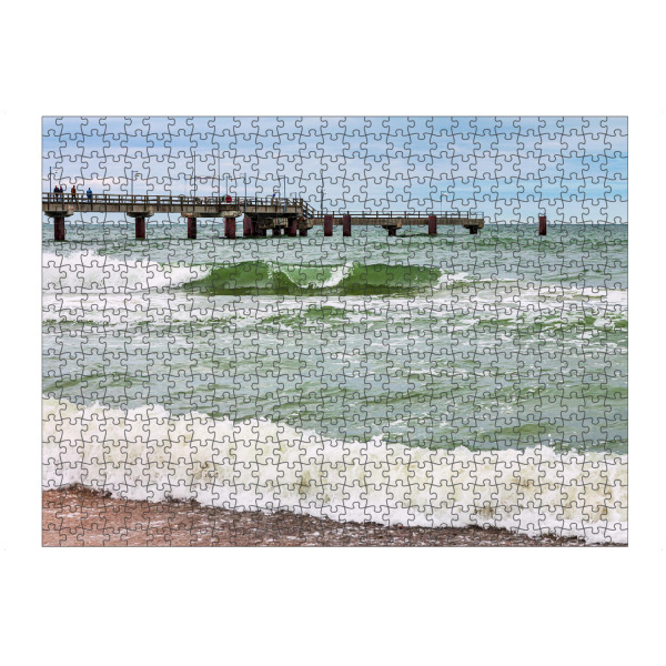 Puzzle Ravensburger "Seebrücke in Göhren" artboxONE - Natur,Reise,Reise / Strand und Meer