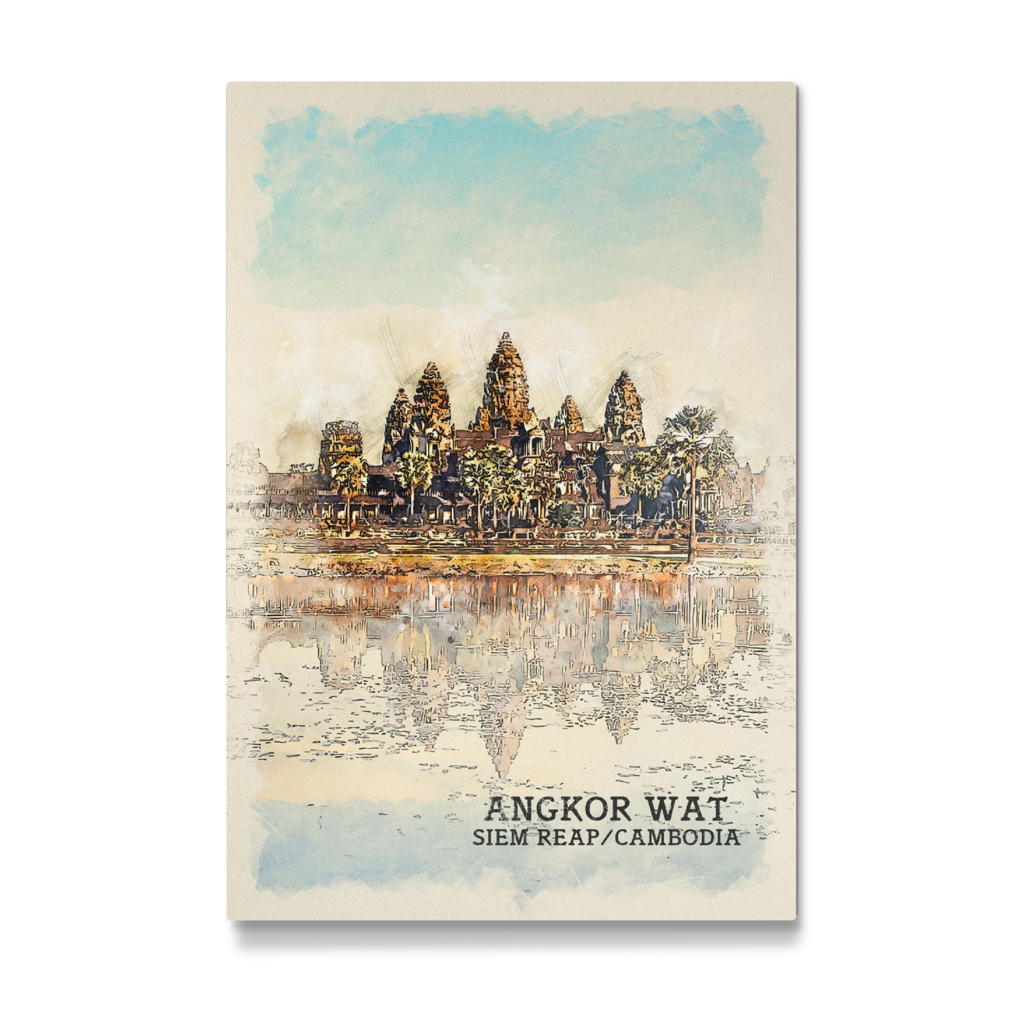 Galerie-Print "Angkor Wat Sketch" 75x50 cm artboxONE