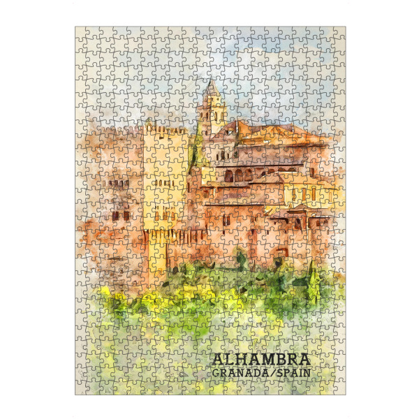 artboxONE Puzzle "Alhambra Sketch" artboxONE - Architektur
