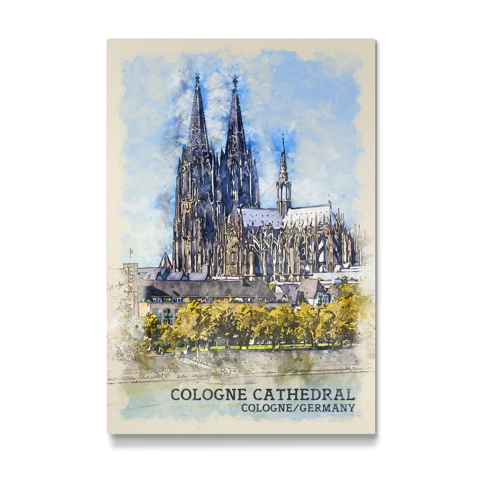 Galerie-Print "Kölner Dom Sketch" 30x20 cm artboxONE