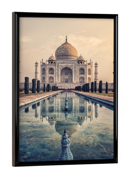 Poster mit schwarzem Rahmen "Taj Mahal in the morning" artboxONE - Städte,Reise,Architektur,Reise / Asien,Reise / Länder
