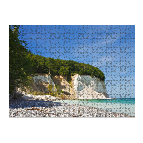 artboxONE Puzzle "Kreidefelsen und Bäume" artboxONE - Natur,Reise,Reise / Strand und Meer