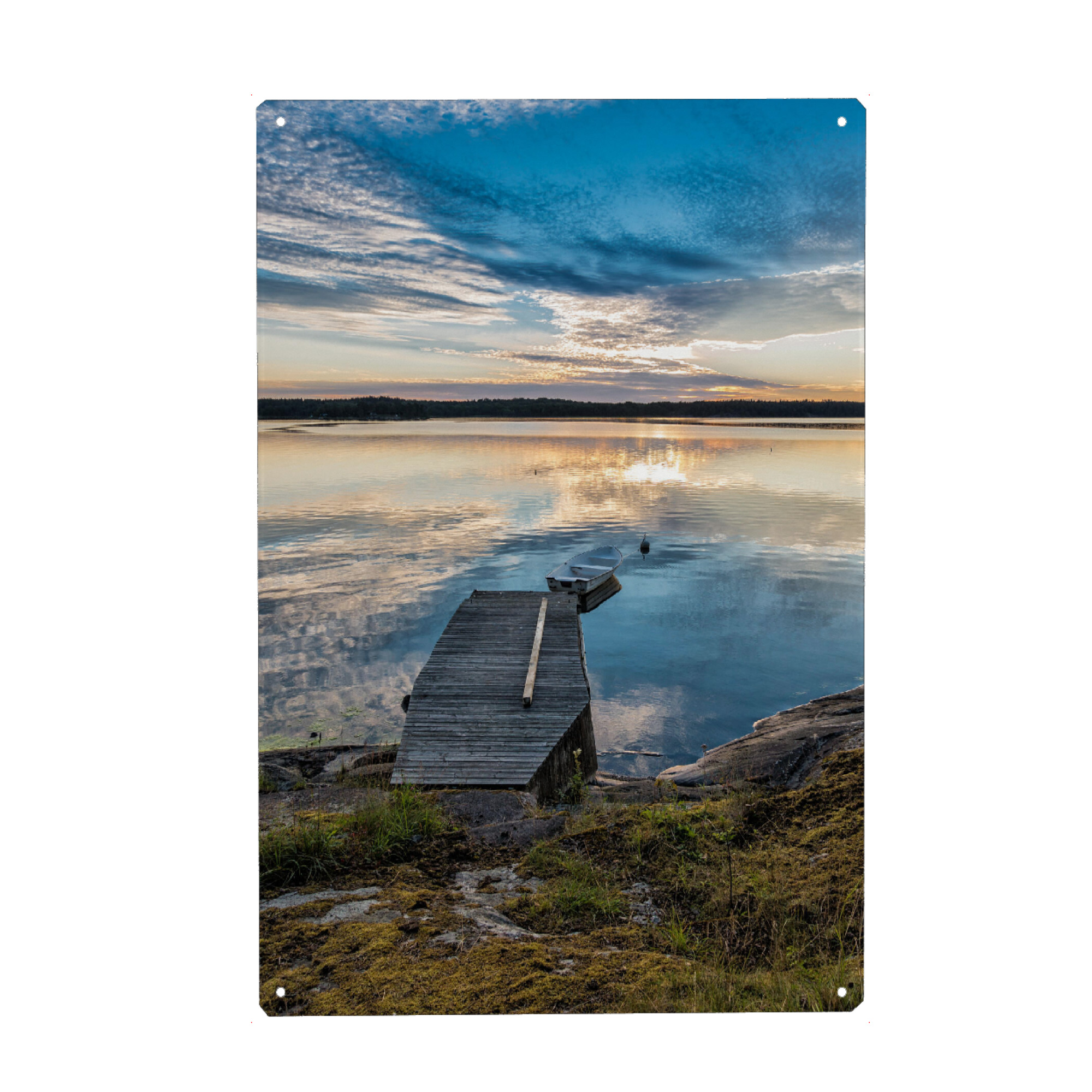 Holzbild "Steg an der Ostsee" artboxONE - Natur,Reise,Reise / Strand und Meer,Reise / Länder