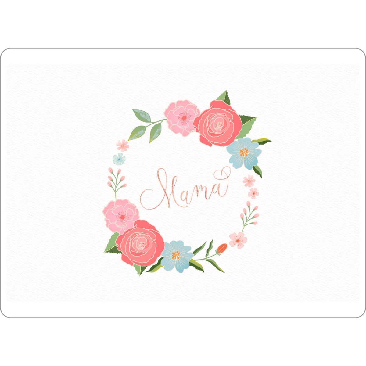 Tischset "Mama, ich hab dich lieb" artboxONE - Typografie,Liebe,Buchstaben / M,Für Mama