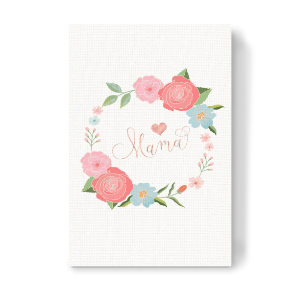 Leinwandbild "Mama, ich hab dich lieb" artboxONE - Typografie,Liebe,Buchstaben / M,Für Mama