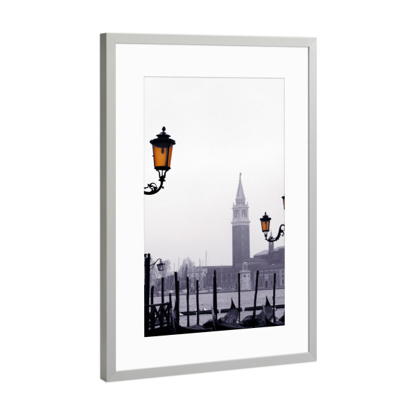 Poster mit Rahmen Silber "Venezia City, San Giorgio Maggiore" artboxONE - Reise,Architektur,Städte / Venedig